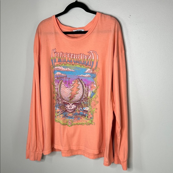 DAYDREAMER The Grateful Dead Merch Long Sleeve Tee in Coral size Large - Picture 3 of 13